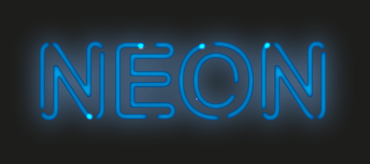 Create neon text effect with Stylism and Adobe Illustrator