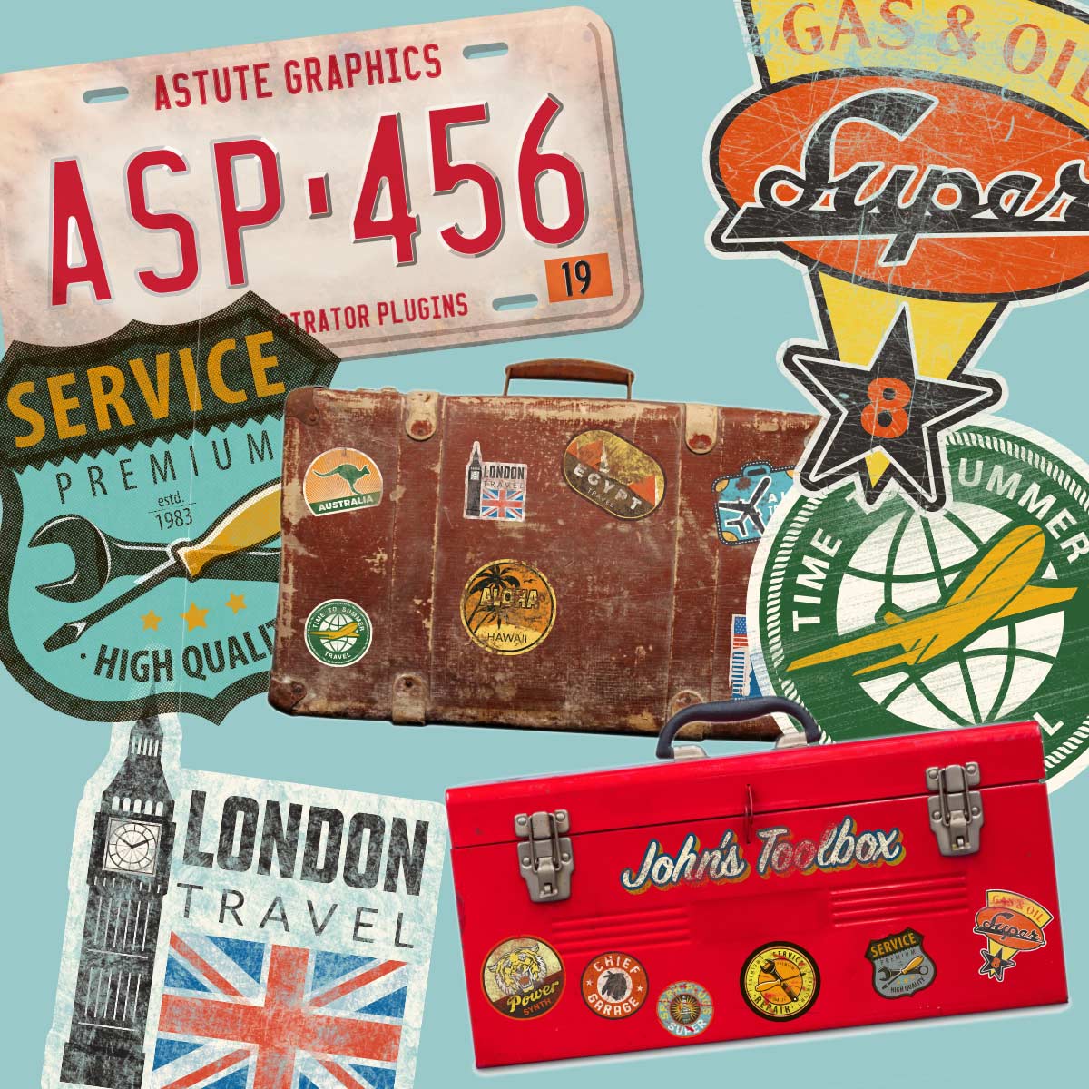 Creating textured stickers with Texturino