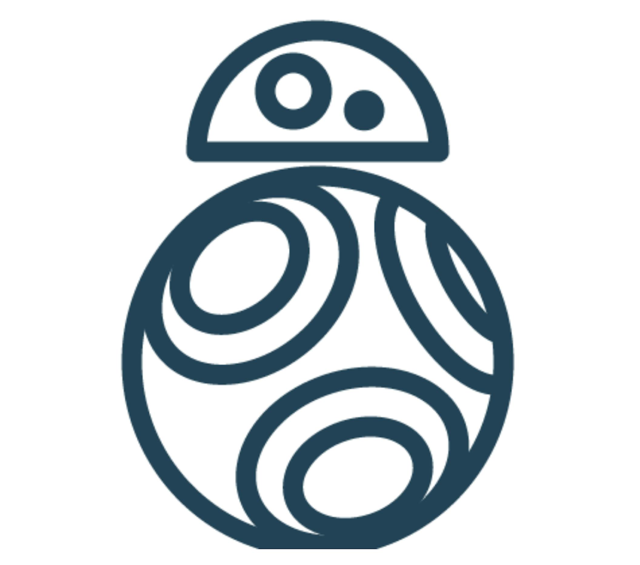 How to create Star Wars icons in a line art style