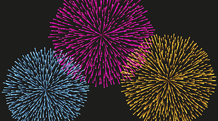 How to create festive fireworks with Stipplism and Illustrator