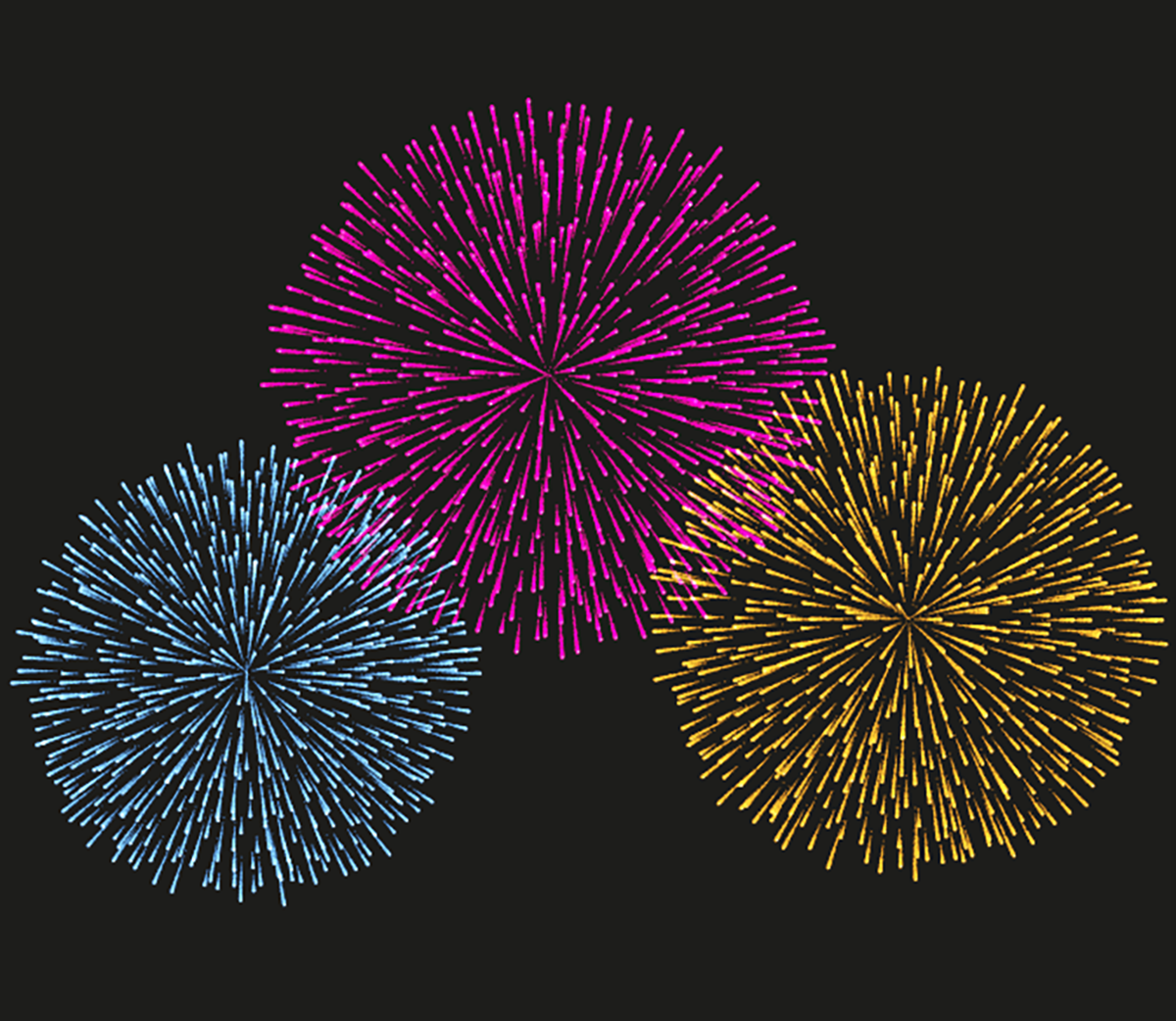 How to create festive fireworks with Stipplism and Illustrator