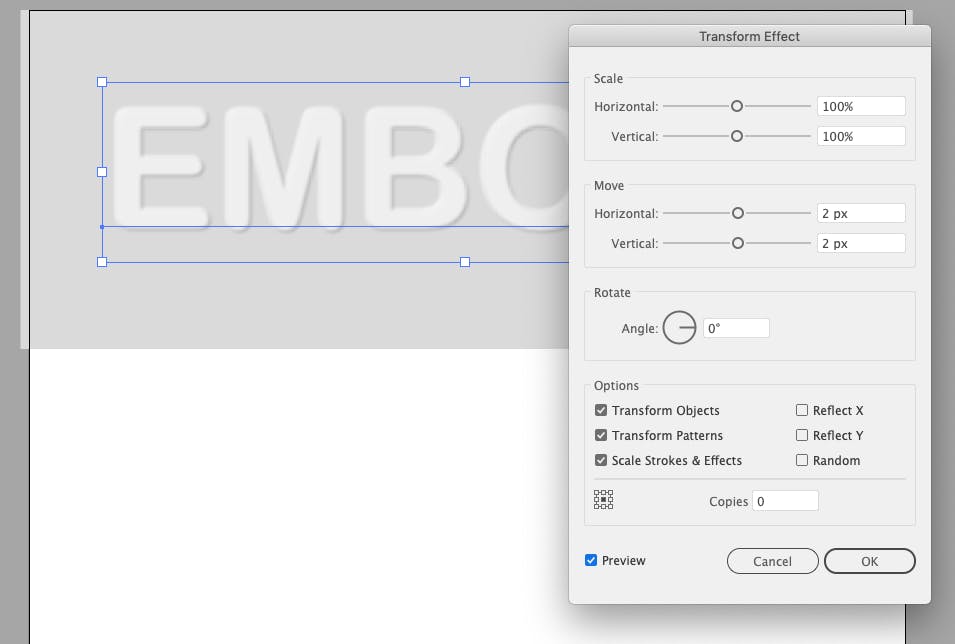 How to create bevel & emboss text effects in Illustrator