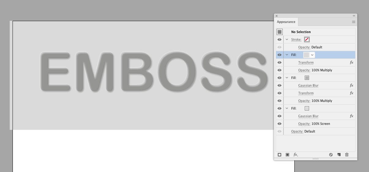 How to create bevel & emboss text effects in Illustrator