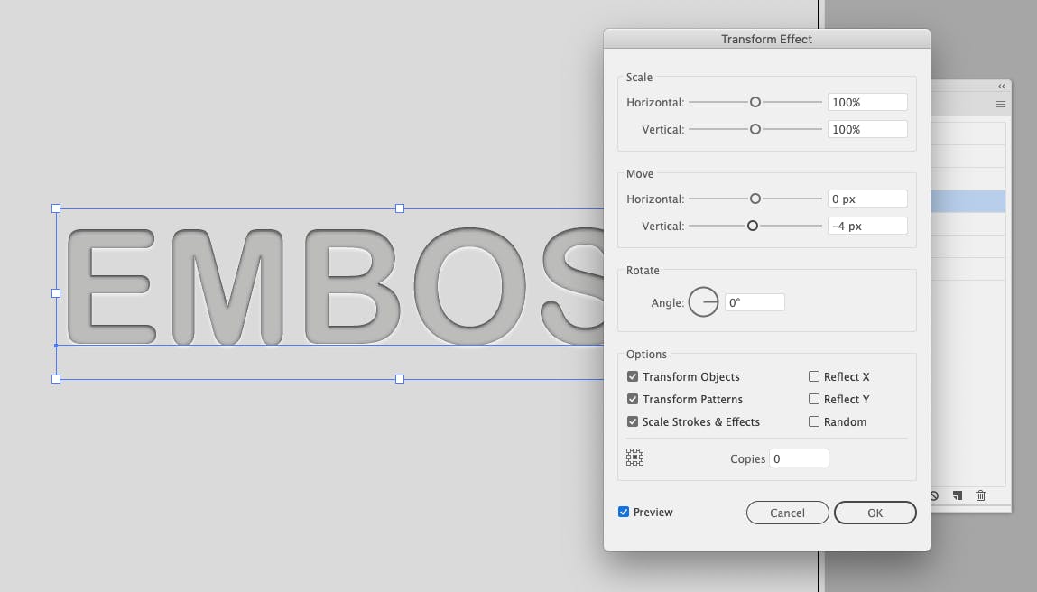 How to create bevel & emboss text effects in Illustrator
