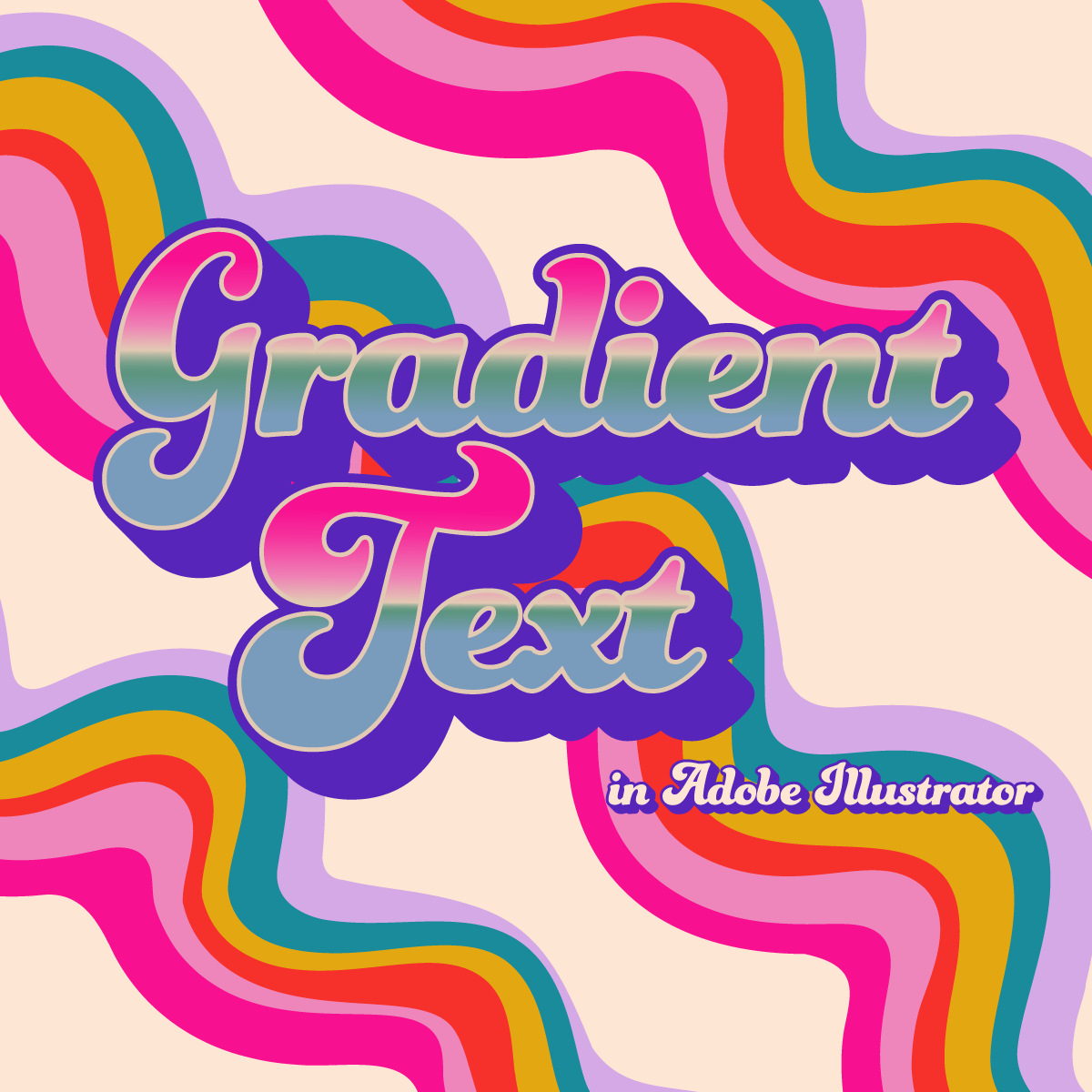How to add gradients to type in Adobe Illustrator