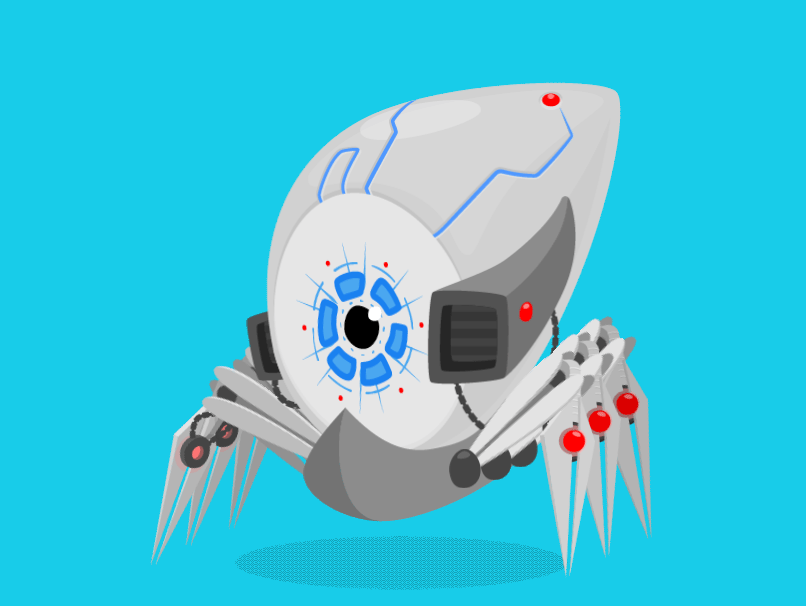 Herman van Boeijen makes a spider droid