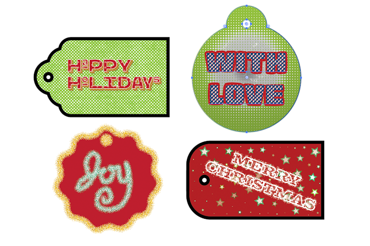 Making gift tags with our FREE resource packs