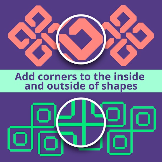 How to add rounded corners only to the outside of shapes in Illustrator