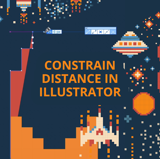 Draw at a set distance in Adobe Illustrator