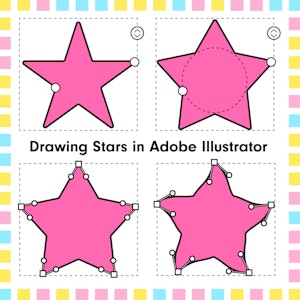 Drawing star shapes in Adobe Illustrator