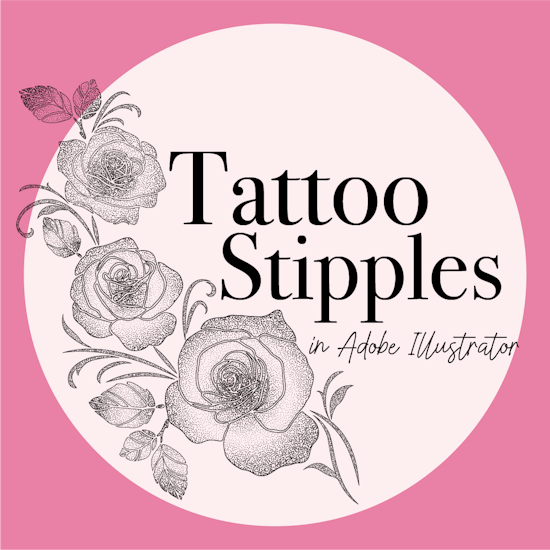 Stipple tattoo illustration in Adobe Illustrator (Native tools vs. Stipplism)