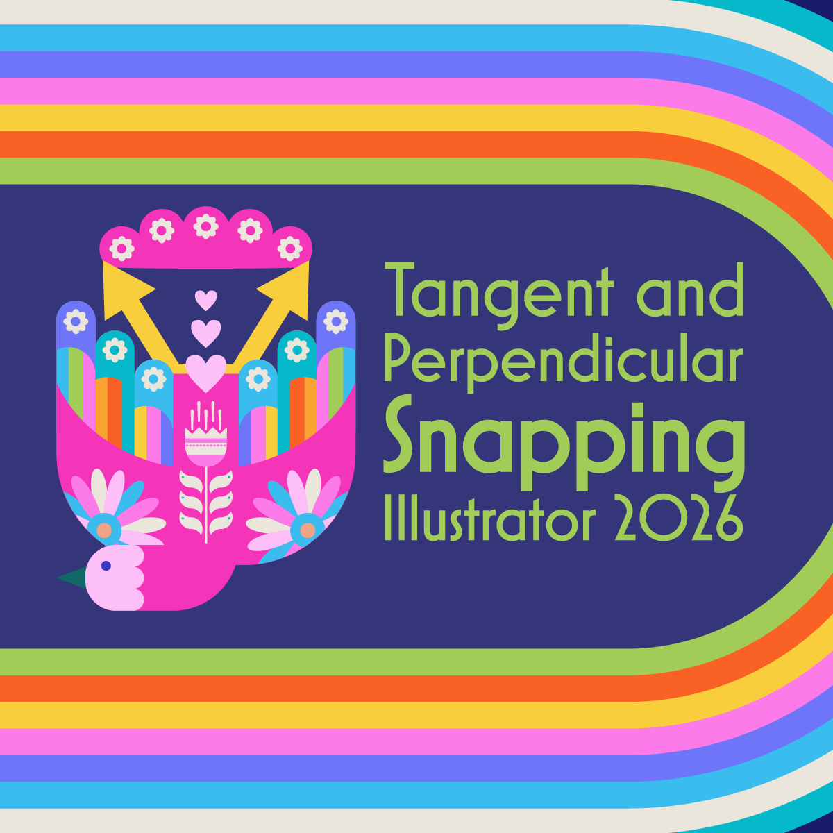 Tangent and Perpendicular Snapping in Adobe Illustrator 2026